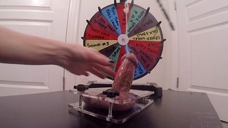Wheel of Unfortune - Take # 2 - Ballbusting Wheel of Post Orgasm Torture - Cumshot
