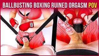 Ballbusting Бокс Handjob Топки измъчват Унищожен оргазъм Cbt Pov | Ера