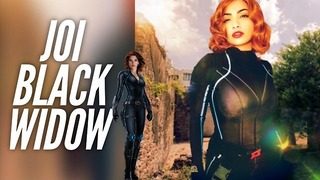 Black Widow Kiveszi az utasítást Joi - Punheta Guiada Cosplay