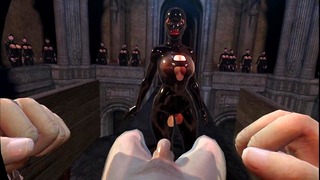 Citor3 VR Sfm 3d Xxx Games Kölelik Devasa Göğüsler Lateks Sahibe İki Kez Berbat Kapalı Çift Oral Seks Sperm Dolu Amcık