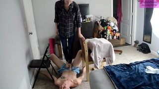 Tsm  High Arched Hannah Tries Trampling for the First Time