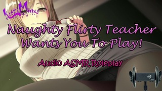 Asmr Ecchi - озорная кокетливая учительница нуждается в вас, чтобы играть! Anime Аудио Ролевая игра