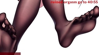 Kurumi vás naučí, ako pokaziť orgazmus Hentai Joi Cbt Cei Škaredý Femdom Shaming Feet Bdsm