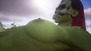 Wildlife Sandbox – Thick Orc Amazon Bust Human – Shes Ripped!
