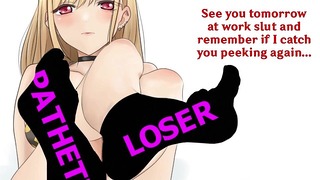 Marín y Junko Hentai Instrucciones para la dominación/humillación de las mujeres Findom Censores de pissplay BDSM