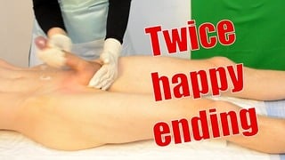 Boy Sugaring Brazilian Waxing With A Jerk Off. Twice Happy Ending