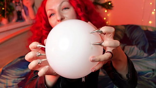 Въздушни балони Кинк видео Asmr Sounding – Стиснете и пукайте балони Аря Грандър