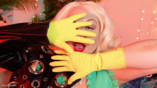 Asmr Видео – Жълти домашни ръкавици