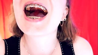 Asmr With Braces – Chewing Jelly Bears – Arya Grander – Vore Kink