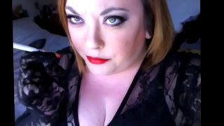 Chubby Tina Snua Smoking Especially For Her Step Father In Lace Gloves – Kink