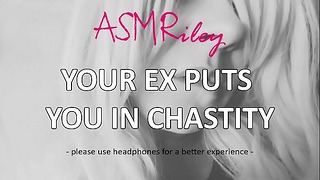 Eroticaudio – váš ex vás dostane do cudnosti, klietka na penis, Femdom, Sissy Asmriley