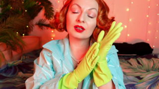 Grüne Handschuhe – Haus-Latex-Handschuhe Fetisch – Asmr Video kostenloser Fetisch-Clip