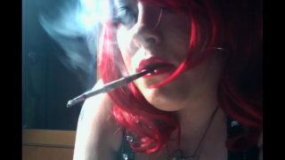 BBW British Mistress Tina Snua Dangles A Lean Cigarette In A Holder