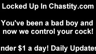 Chastity Fetish Femdom And POV Orgasm Denial Videos