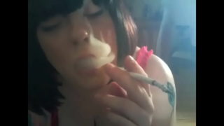 Fat Dominatrix Tina Snua Smokes A 120 Cigarette With Plenty Of Dangles