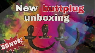 New Buttplug Order Unboxing Huge Sex Toys Miss Raven Training Zero Femdom Flr BDSM BDSM Butt Plug Silicone Puppy Play