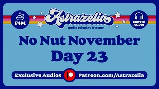 Concurso de noviembre No Nut – Día 23 Femdom JOI culo digitación sentado en la cara ribete