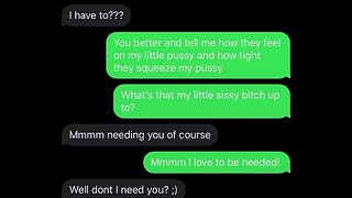 Sexting Emasculating My Sissy Bitch Förnedring