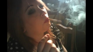 Uk Chubby Tina Snua Smokes With Dangling, Drifts, Nose & Cone Exhales