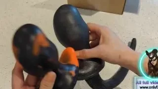 Unboxing Zero's New Butt Plugs Big Obrovské Buttplug Tail Puppy