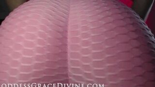 Ass Worship In Pink Yoga Pants – Goddess Grace Divine – Censored