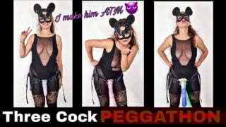 Femdom Pegging Marathon Peggathon 3 In 1 Toys Huge Dildo Strapon Strap On Wife Pegging Husband Flr Rough Extreme