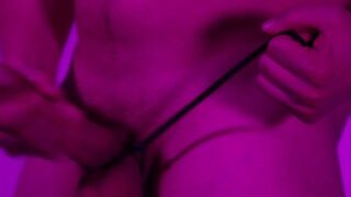 Hot Pink Cumshot Balls On A Leash CBT