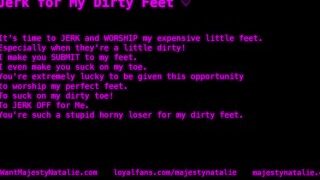 Jerk Off For My Feet Loser – Femdom POV Princess Iwantclips Feet Soles Toes