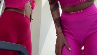 Mean Girls Kira And Sofi POV Ass And Pussy Worship In Yoga Pants