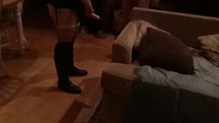 Pegging Hubby’s Ass Hard And Deep With My Strapon Cock