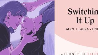 Pillow Princess se fait baiser avec une sangle sur une lesbienne porno audio