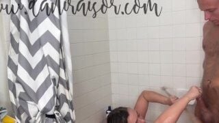 Shower Kicks And Ballbusting