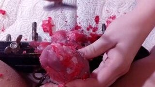 Spanking Hot Wax From Cock & Balls – CBT Session Aftermath POV