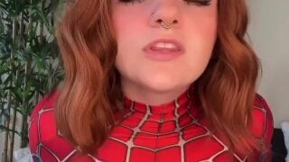 Spider Bitch – Spiderman Cosplay BBW Goddess Worship Humiliation