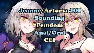 Suffering The Consequences With Jeanne/Artoriaalter Part2 Fgo Hentai JOI Femdom, Sounding, Assplay