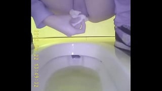 Chinese Teen Pee In Toilet 3