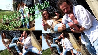 Foot Fetish Outdoor Bitchy Friend Makes Me Smell Her Socks And Bare Feet And I Smell And Lick FemDom